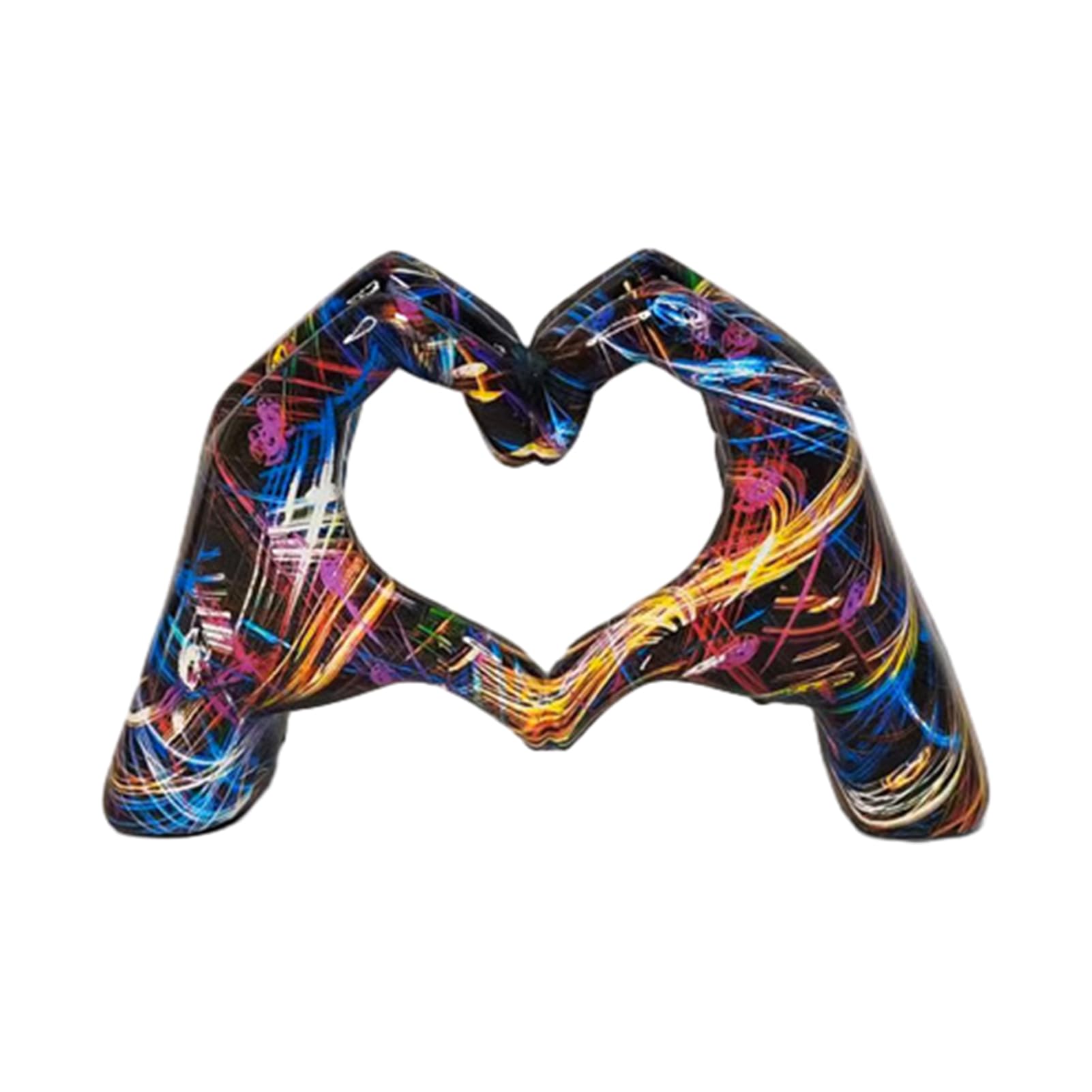 絵画ハート型 Amazon.co.jp: ジェスチャーハートアート、愛の手のシンボル像、ハート